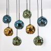 Ripoll lampa wisząca, kula świetlna, lampa wisząca kolory naturalne, czarny, 8-punktowe