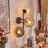 Ripoll Kula świetlna, Lampa ścienna W kolorze bursztynu, Przezroczysty, Przydymiony, 3-punktowe