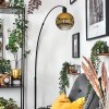 Ripoll lampa stojąca, lampa podłogowa łukowa czarny, 1-punktowy