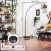 Ripoll lampa stojąca, lampa podłogowa łukowa czarny, 1-punktowy