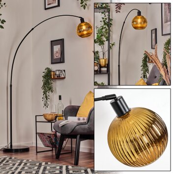 Ripoll Lampa stojąca, Lampy łukowe Czarny, 1-punktowy