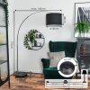 Bassagoda Lampa stojąca Chrom, Czarny, 1-punktowy