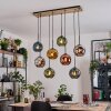 Ripoll Lampa wisząca, Kula świetlna, Lampa wisząca Ecru, Czarny, 8-punktowe