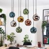 Ripoll Lampa wisząca, Kula świetlna, Lampa wisząca Ecru, Czarny, 8-punktowe