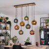 Ripoll lampa wisząca, kula świetlna, lampa wisząca kolory naturalne, czarny, 8-punktowe