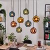 Ripoll lampa wisząca, kula świetlna, lampa wisząca kolory naturalne, czarny, 8-punktowe