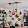 Ripoll lampa wisząca, kula świetlna, lampa wisząca kolory naturalne, czarny, 8-punktowe
