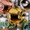 Ripoll lampa wisząca, kula świetlna, lampa wisząca kolory naturalne, czarny, 8-punktowe