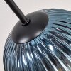 Koyoto lampa sufitowa, kula świetlna 85 cm niebeieski, zielony, miedziany, 8-punktowe