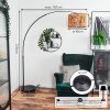 Cando lampa stojąca, lampa podłogowa łukowa czarny, 1-punktowy