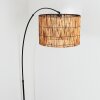 Cando lampa stojąca, lampa podłogowa łukowa czarny, 1-punktowy