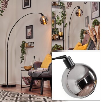 Koyoto Lampa stojąca Czarny, 1-punktowy