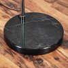 Bassagoda lampa stojąca, lampa podłogowa łukowa chrom, czarny, 1-punktowy, abażur z materiału