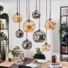 Ripoll Lampa wisząca, Kula świetlna, Lampa wisząca Ecru, Czarny, 8-punktowe