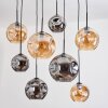 Ripoll Lampa wisząca, Kula świetlna, Lampa wisząca Ecru, Czarny, 8-punktowe