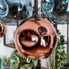 Ripoll lampa wisząca, kula świetlna, lampa wisząca kolory naturalne, czarny, 8-punktowe