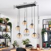 Gastor lampa wisząca, kula świetlna, lampa wisząca bursztynowy, przezroczysty, 6-punktowe