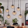 Gastor lampa wisząca, kula świetlna, lampa wisząca bursztynowy, przezroczysty, 6-punktowe