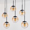 Gastor lampa wisząca, kula świetlna, lampa wisząca bursztynowy, przezroczysty, 6-punktowe