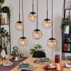 Gastor Lampa wisząca, Kula świetlna, Lampa wisząca W kolorze bursztynu, Przezroczysty, 6-punktowe