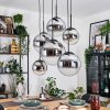 Gastor Lampa wisząca, Kula świetlna, Lampa wisząca Chrom, Przezroczysty, Przydymiony, 6-punktowe