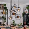 Gastor Lampa wisząca, Kula świetlna, Lampa wisząca Chrom, Przezroczysty, Przydymiony, 6-punktowe