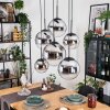 Gastor Lampa wisząca, Kula świetlna, Lampa wisząca Chrom, Przezroczysty, Przydymiony, 6-punktowe