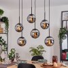 Gastor Lampa wisząca, Kula świetlna, Lampa wisząca Chrom, Przydymiony, 6-punktowe
