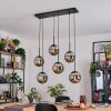 Gastor Lampa wisząca, Kula świetlna, Lampa wisząca Chrom, Przydymiony, 6-punktowe