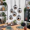 Gastor Lampa wisząca, Kula świetlna, Lampa wisząca Chrom, Przydymiony, 6-punktowe
