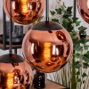 Gastor Lampa wisząca, Kula świetlna, Lampa wisząca W kolorze miedzi, 6-punktowe