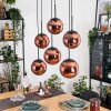 Gastor Lampa wisząca, Kula świetlna, Lampa wisząca W kolorze miedzi, 6-punktowe