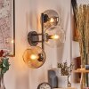 Koyoto Kula świetlna, Lampa ścienna W kolorze bursztynu, Przezroczysty, Przydymiony, 3-punktowe
