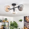 Gastor Lampa sufitowa, Kula świetlna W kolorze bursztynu, Przezroczysty, Przydymiony, 3-punktowe