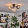 Gastor Lampa sufitowa, Kula świetlna W kolorze bursztynu, Przezroczysty, Przydymiony, 3-punktowe