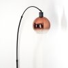 Koyoto lampa stojąca, lampa podłogowa łukowa czarny, 1-punktowy
