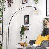 Koyoto lampa stojąca, lampa podłogowa łukowa czarny, 1-punktowy