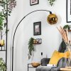 Koyoto lampa stojąca, lampa podłogowa łukowa czarny, 1-punktowy