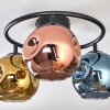Ripoll lampa sufitowa, kula świetlna niebeieski, złoty, miedziany, 3-punktowe
