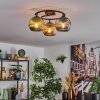 Koyoto Lampa sufitowa, Kula świetlna 37 cm Niebeieski, Zielony, W kolorze miedzi, 3-punktowe