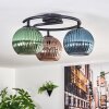 Koyoto Lampa sufitowa, Kula świetlna 37 cm Niebeieski, Zielony, W kolorze miedzi, 3-punktowe