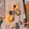 Gastor Kula świetlna, Lampa ścienna W kolorze bursztynu, Przydymiony, 3-punktowe