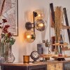 Gastor Kula świetlna, Lampa ścienna W kolorze bursztynu, Przezroczysty, Przydymiony, 3-punktowe