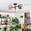 Ripoll Lampa sufitowa, Kula świetlna W kolorze bursztynu, Przezroczysty, Przydymiony, 3-punktowe
