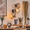 Gastor Kula świetlna, Lampa ścienna W kolorze bursztynu, Przezroczysty, Przydymiony, 3-punktowe