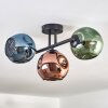 Ripoll Lampa sufitowa, Kula świetlna Niebeieski, Zielony, W kolorze miedzi, 3-punktowe