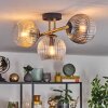 Koyoto Lampa sufitowa, Kula świetlna Złoty, Czarny, 3-punktowe