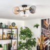 Koyoto Lampa sufitowa, Kula świetlna Złoty, Czarny, 3-punktowe
