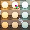 Ilorn Kula świetlna, Lampa na cokół, Oświetlenie ścieżek LED Biały, 1-punktowy, Zdalne sterowanie