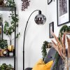 Ripoll lampa stojąca, lampa podłogowa łukowa czarny, 1-punktowy